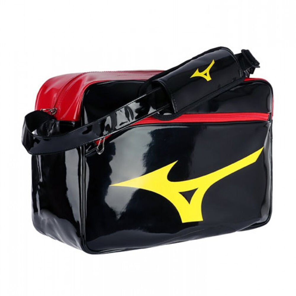 Mizuno Women's RB Enamel M Bag Black/Red (33ED8F0194-QGZ)